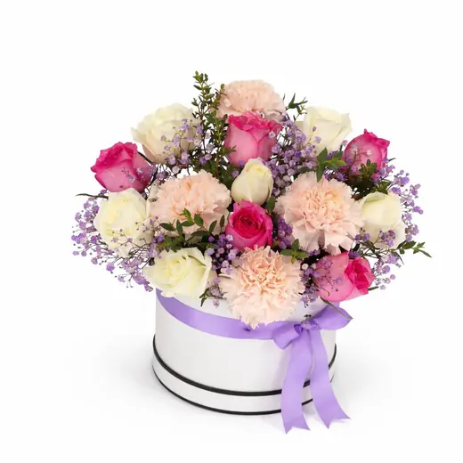 Carnation and rose box